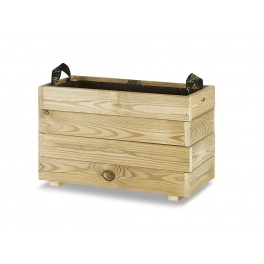 Jardinera madera rectangular (60x30x40)