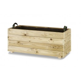 Jardinera madera rectangular (90x40x40)