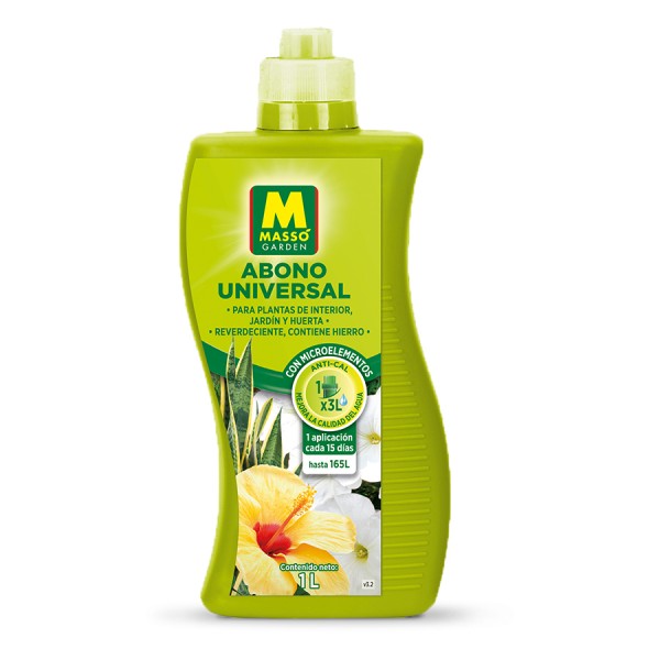 Fertilizante líquido universal Massó (1 litro)
