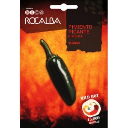 Semente de pimentao Serrano (15.000 scoville)
