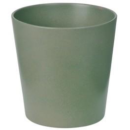Pote de cerâmica cáqui básico (vários tamanhos)