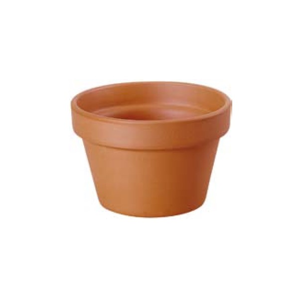 Demi-Pot Basique en Terre Cuite (pot 23 cm &oslash;).