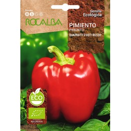 Semilla pimiento quadrato d'asti rosso ecológico