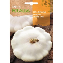 Semilla calabaza Patisson blanc