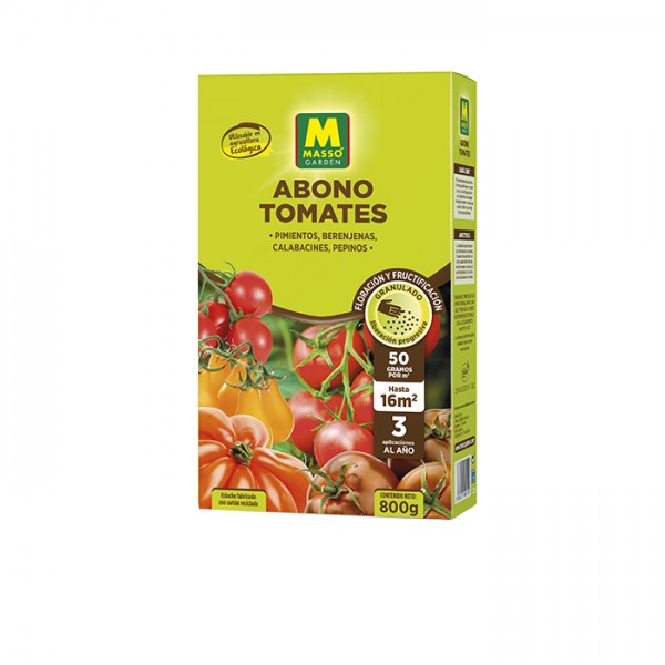 Abono granulado tomates ecológico Masso Garden (800 gr)