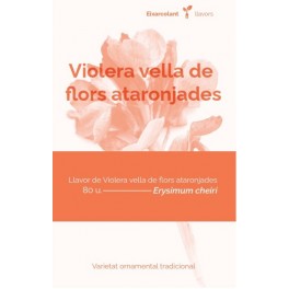Semilla alheli de flor anaranjada (tradicional catalán)