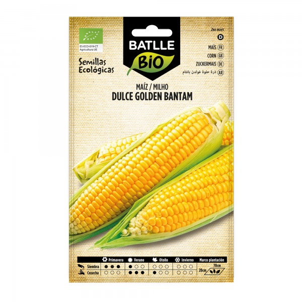 Llavor moresc dol&ccedil; Golden Bantam (ecol&ograve;gica)