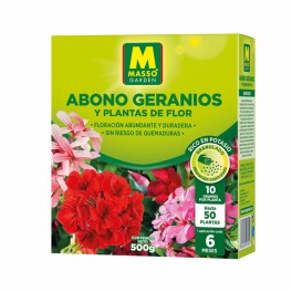Fertilizante granulado para gerânios e plantas floríferas Massó (500 g)