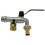 Robinet double en métal 1/2 - 3/4 pouces