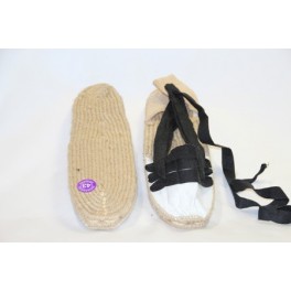 Alpargata de vetas de suela de esparto tabernero